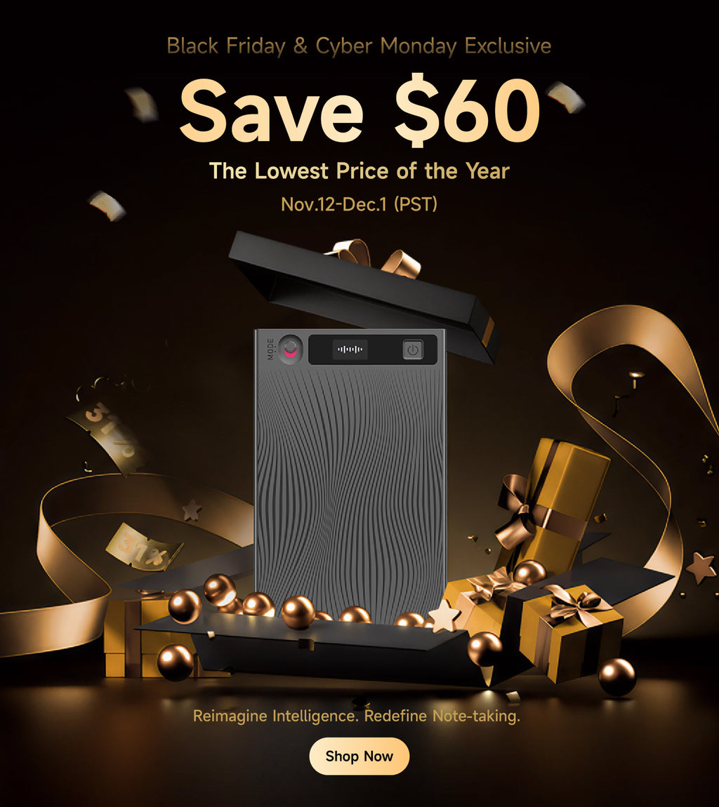 TicNote AI Voice Recorder with Real-Time Transcription and Summarization