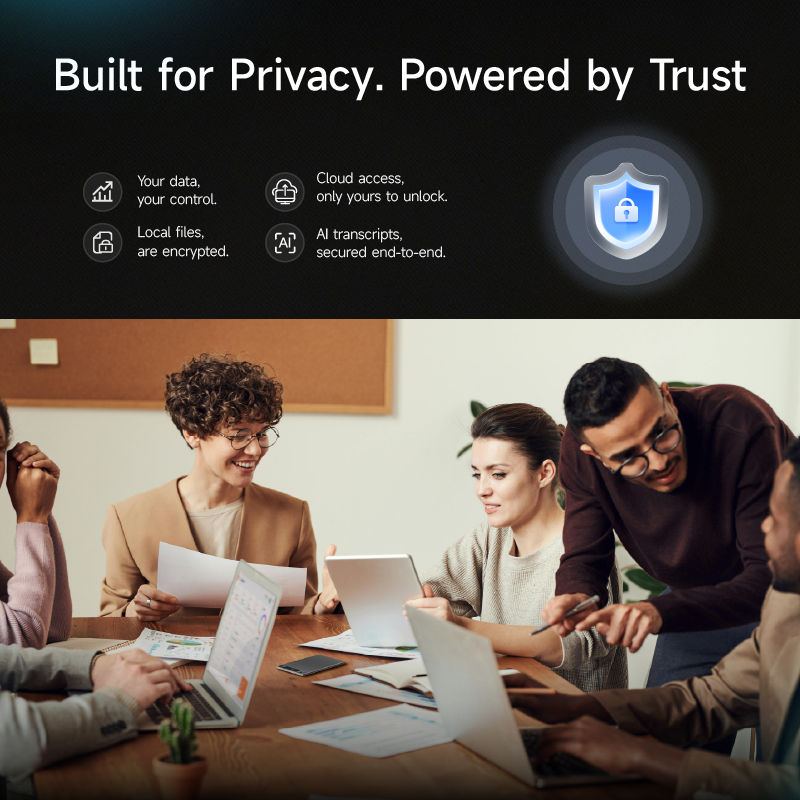 TicNote AI Voice Recorder with Real-Time Transcription and Summarization